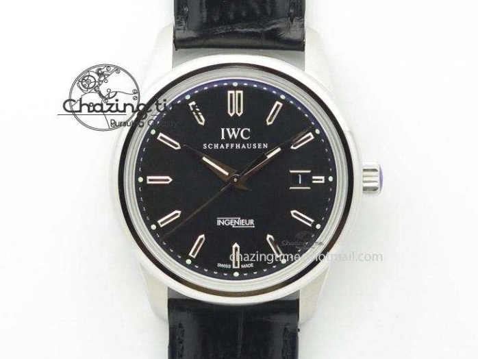 MIROTIME 0723 Affordable Mark XVII IW326501 FKF 1:1 Best Edition Black Dial on Black Leather Strap 7131